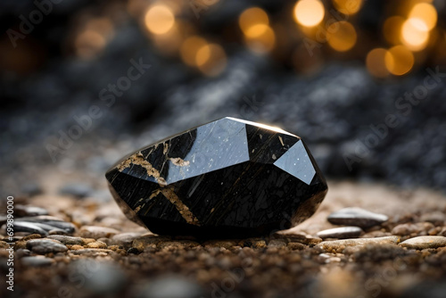 Beautiful Dark Basanite Stone or Black Jasper