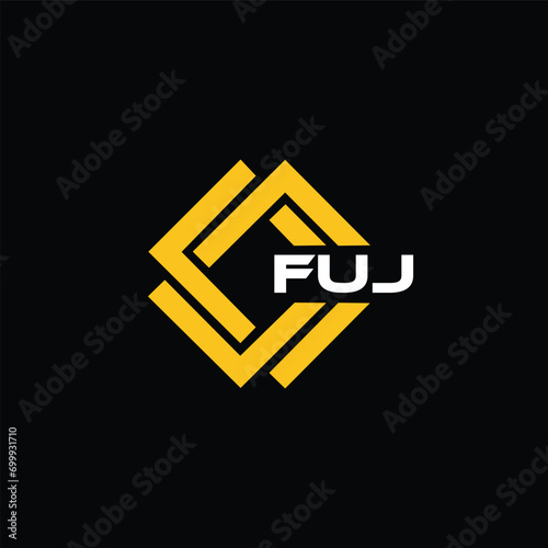 FUJ letter design for logo and icon.FUJ typography for technology, business and real estate brand.FUJ monogram logo.