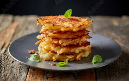 Capture the essence of Latkes in a mouthwatering food photography shot
