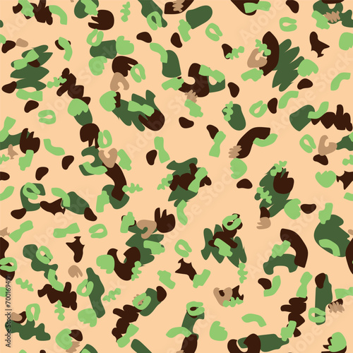 Khaki Camo Paint. Military Vector Camoflage. Digital Urban Camouflage. Camo Green Canvas. Fabric Abstract Camouflage. Hunter Green Texture. Seamless Tree Brush. Seamless Print. Grey Modern Pattern.