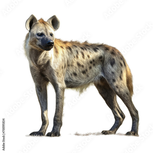 Hyena isolated on a white background