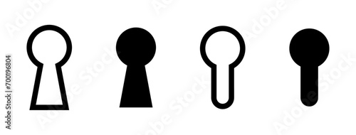 Keyhole icon set