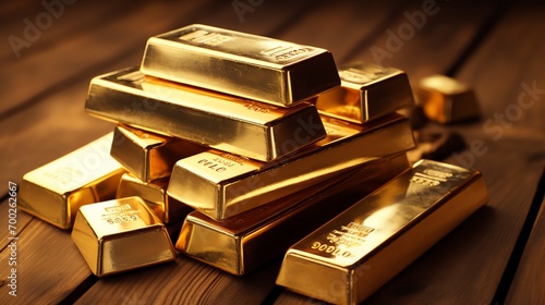 a stack of gold bars