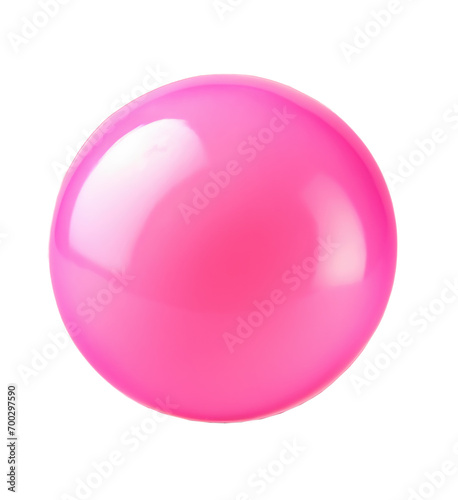 Shiny pink bubble isolated