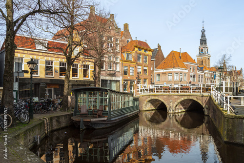 Cityscape of the center of the Dutch city of Alkmaar.