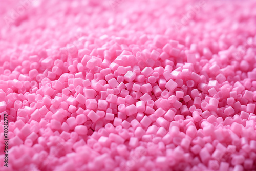 rosa Kunststoffgranulat