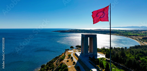 Canakkale - Turkey, Gallipoli peninsula, where Canakkale land and sea battles took place during the first world war. Martyrs monument and Anzac Cove.