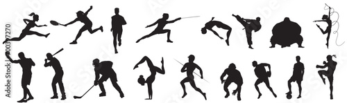 silhouette of a sport person