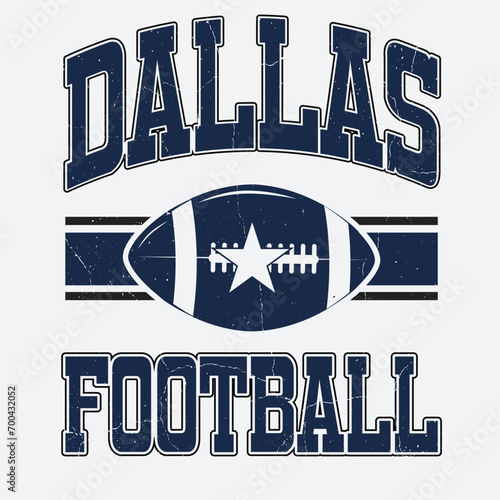 Football and cowboys t-shirt design
