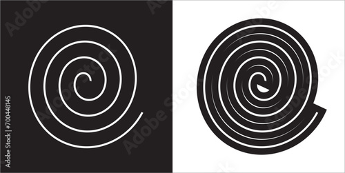 Illustration vector graphics of spiral icon