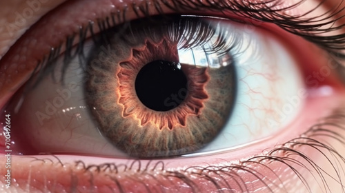 Extreme Close-Up of Human Eye with Detailed Iris