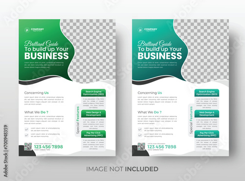 Creative corporate business flyer design template, Abstract annual report design, Brand leaflet design