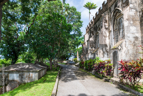 Barbados: view of St. John's Parish church.