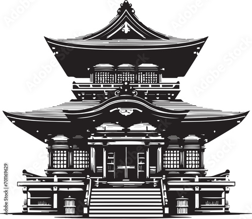 Japanese Temple Vector 