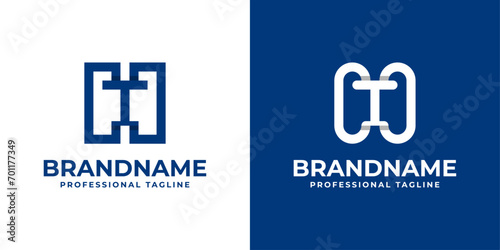 Modern Letter HT Monogram Logo, suitable for business with HT or TH initials