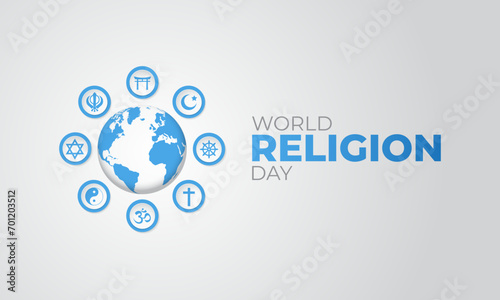 World Religion Day background Vector Illustration