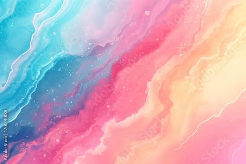 abstract psychedelic multicolored gradient background. colorful sparkles and splashes on dreamy psychic waves. calming fantasy aura, euphoria and spirituality concept. 