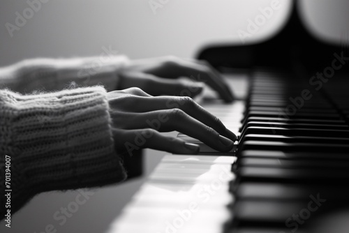A person playing the piano. Generative AI