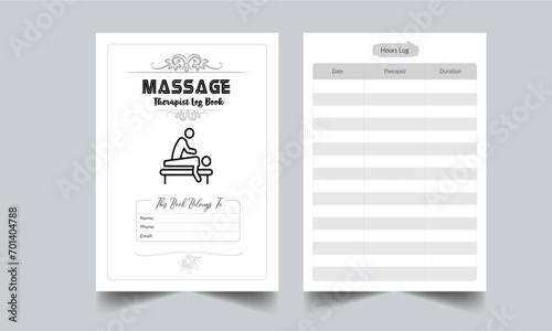 Massage Therapist Log Book. Daily Gratitude Monthly & Yearly Undated Planner. Journal. Printable Gratitude Journal. Planner Bundle Design. Printable Planner Set with cover page layout template