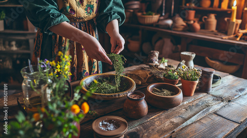 herbalist making herb potions II