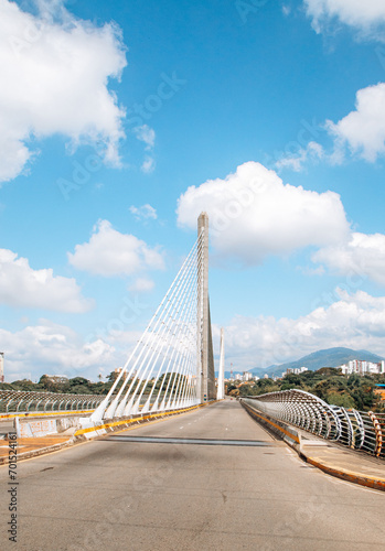 La Novena Provincial Viaduct, Bucaramanga, Santander, Colombia, the largest suspension bridge in America