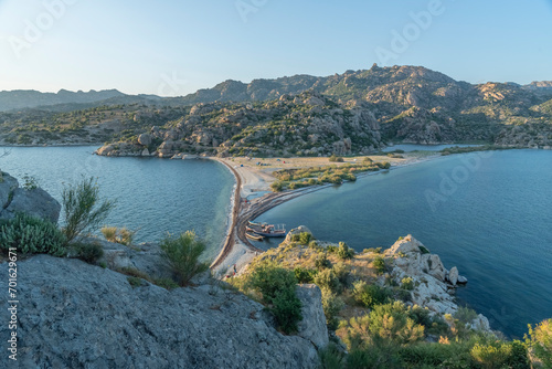 Ancient settlements and places of worship around Lake Bafa with different rock forms and religious drawings