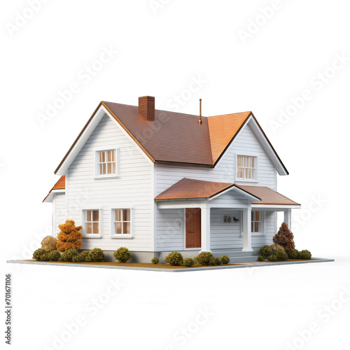 House illustration on isolate transparency background, PNG