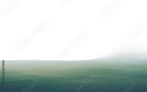 The Cricket Ground Shrouded in Mystical Fog Isolated on a Transparent Background PNG