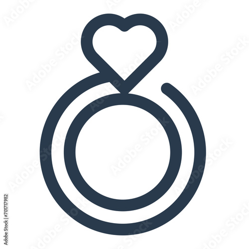 Engagement Ring Icon for Proposal Moments