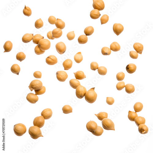 Chick peas on isolate transparency background, PNG