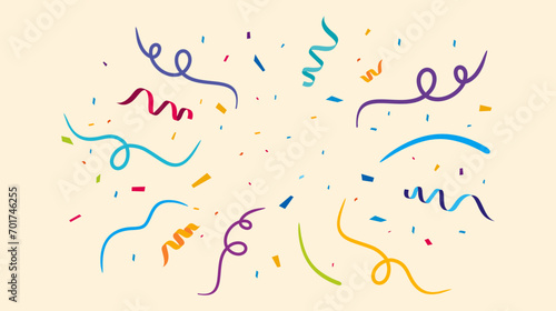 Confetti background, vector, clipart, congratulations confetti explosion, colorful confetti for birthday banner, new year, party, carnival, Christmas, holiday, anniversary & graduation celebration