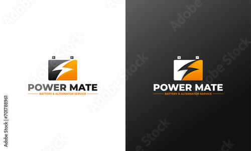 A Battery Logo Design Concept That Fits With Battery And Alternator Services For Vehicles Starts