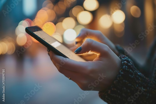 Close-up of hands with smartphone, a single new email alert shown, symbolizing the ever-present demand for online accessibility.