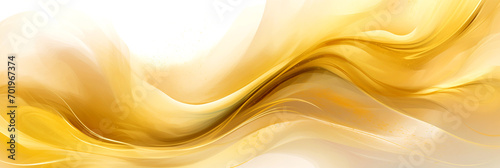 elegant abstract background with waves, golden curve composition, play of smooth flowing lines, golden smooth material draped in silky gold, soft organic abstraction