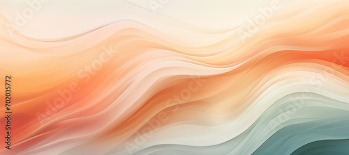 Abstract background with wavy lines of pastel colors. Wavy strokes of oil paint texture