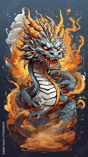 japanese dragon illustration