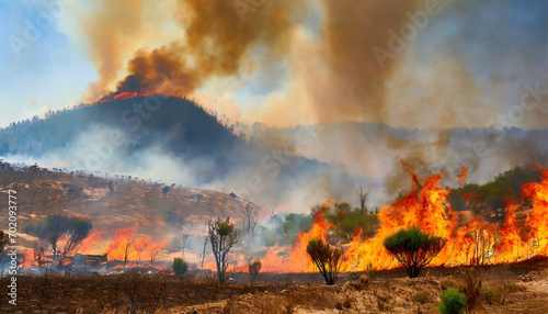 The El Nino weather phenomenon leads to drought conditions and a rise in wildfires