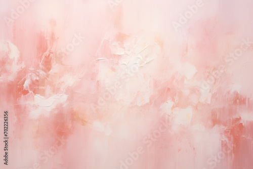 Abstract acrylic painting in pastel pink tone for background. Generative AI image.