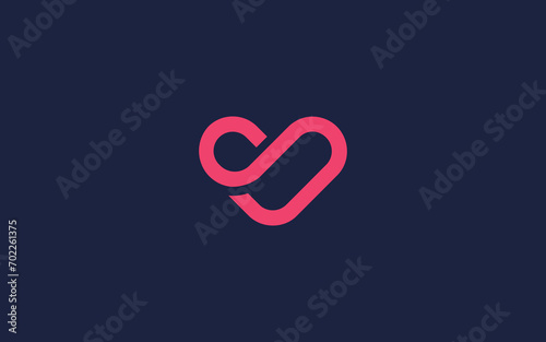 letter s with love logo icon design vector design template inspiration