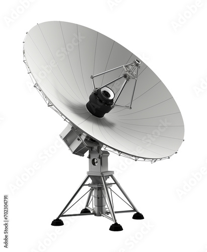 Satellite Dish Isolated on Transparent Background 