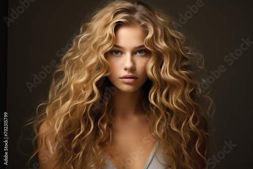Beautiful Blonde with Curls: Luxurious Curly Light Hair