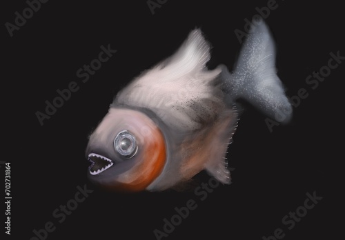 Piranha illustration 