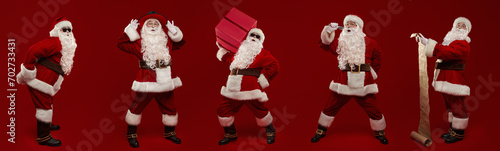 five santa clauses