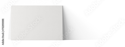 Various model of blank white art canvas isolated on plain floor suitable for your mockup project.