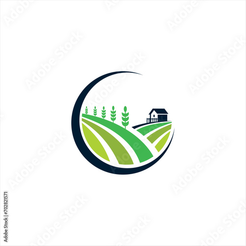 Agriculture and Landscap logo template suitable for businesses and product names.