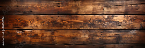Dark brown wenge washed old wood gorizontal background, wooden abstract texture.