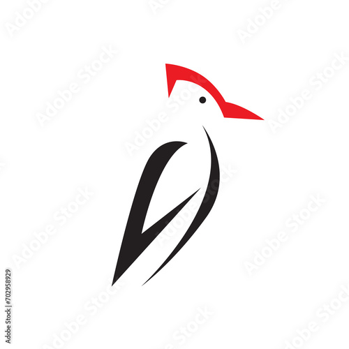 woodpecker logo design vector image