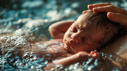 Newborn in Water
