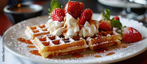 Belgium's dessert is a delicious waffle made in Brussels.