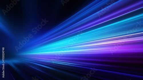 Abstract colorful light streaks on a dark background